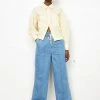 Second Female Ingrid Wide Leg Jeans - Denim Blue