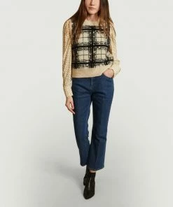 Second Female Louisa Checked Sleeveless Sweater