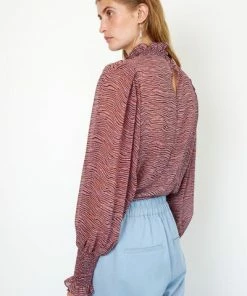 Second Female Venezia Blouse In Dusky Pink