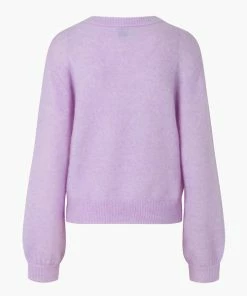 Second Female Brook Orchid Bloom Drop Shoulder Knit