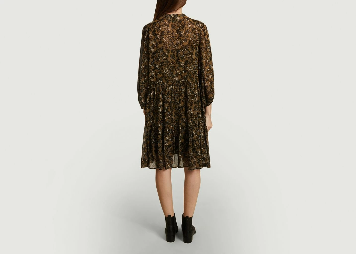 Second Female Simone Floral Print Long Sleeves Dress