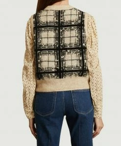 Second Female Louisa Checked Sleeveless Sweater