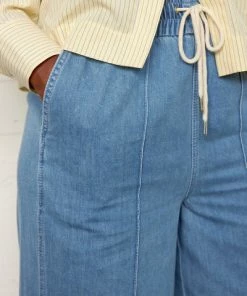 Second Female Ingrid Wide Leg Jeans - Denim Blue