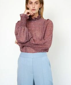 Second Female Venezia Blouse In Dusky Pink