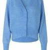 Second Female Knit Brooky Boxy Cardigan Cornflower Blue