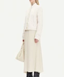 Second Female Samsoe Samsoe Molli Whisper White Cardigan