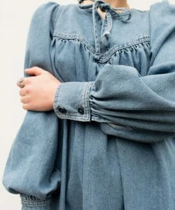 Second Female Jeanie New Denim Blue Dress