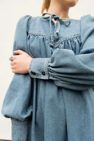 Second Female Jeanie New Denim Blue Dress