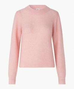 Second Female Brooky Silver Pink Puff O-neck Knit