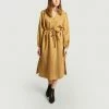 Second Female Yellow Diana Striped Shirt Dress With Belt