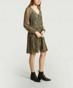 Second Female Black Real Short Dress