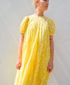 Second Female Just Female Pale Banana Well Dress