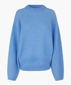 Second Female Brook Cornflower Blue Wide Sleeve Knit