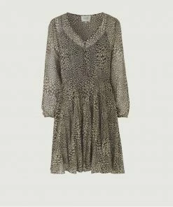 Second Female Black Real Short Dress