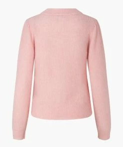 Second Female Brooky Silver Pink Puff O-neck Knit