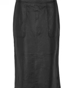 Second Female Francis Midi Leather Skirt