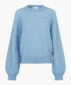 Second Female Brook Chambray Blue Reverse Drop Shoulder Jumper