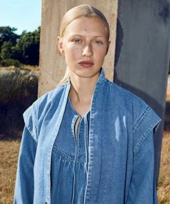 Second Female Jeanie New Denim Blue Dress