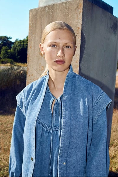 Second Female Jeanie New Denim Blue Dress