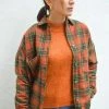 Second Female Brooky Knit Puff O Neck Cinnamon Stick Sweater