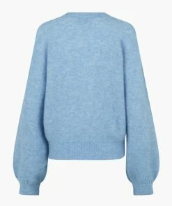 Second Female Brook Chambray Blue Reverse Drop Shoulder Jumper