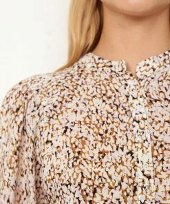 Second Female Golden Brown Lotus Blouse