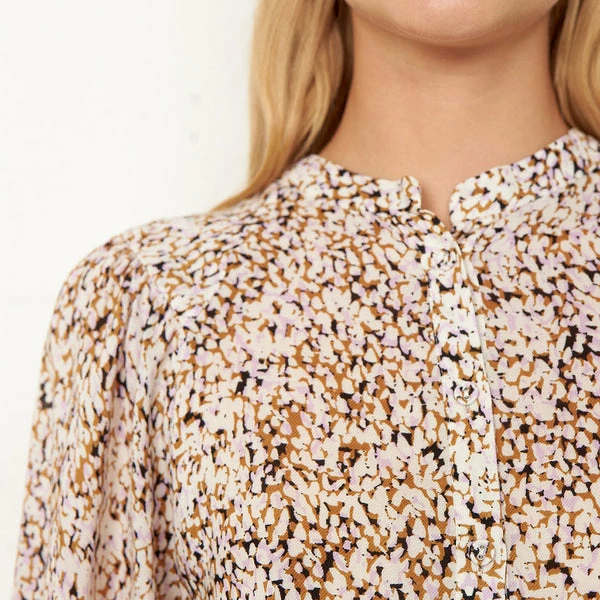 Second Female Golden Brown Lotus Blouse