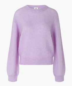 Second Female Brook Orchid Bloom Drop Shoulder Knit