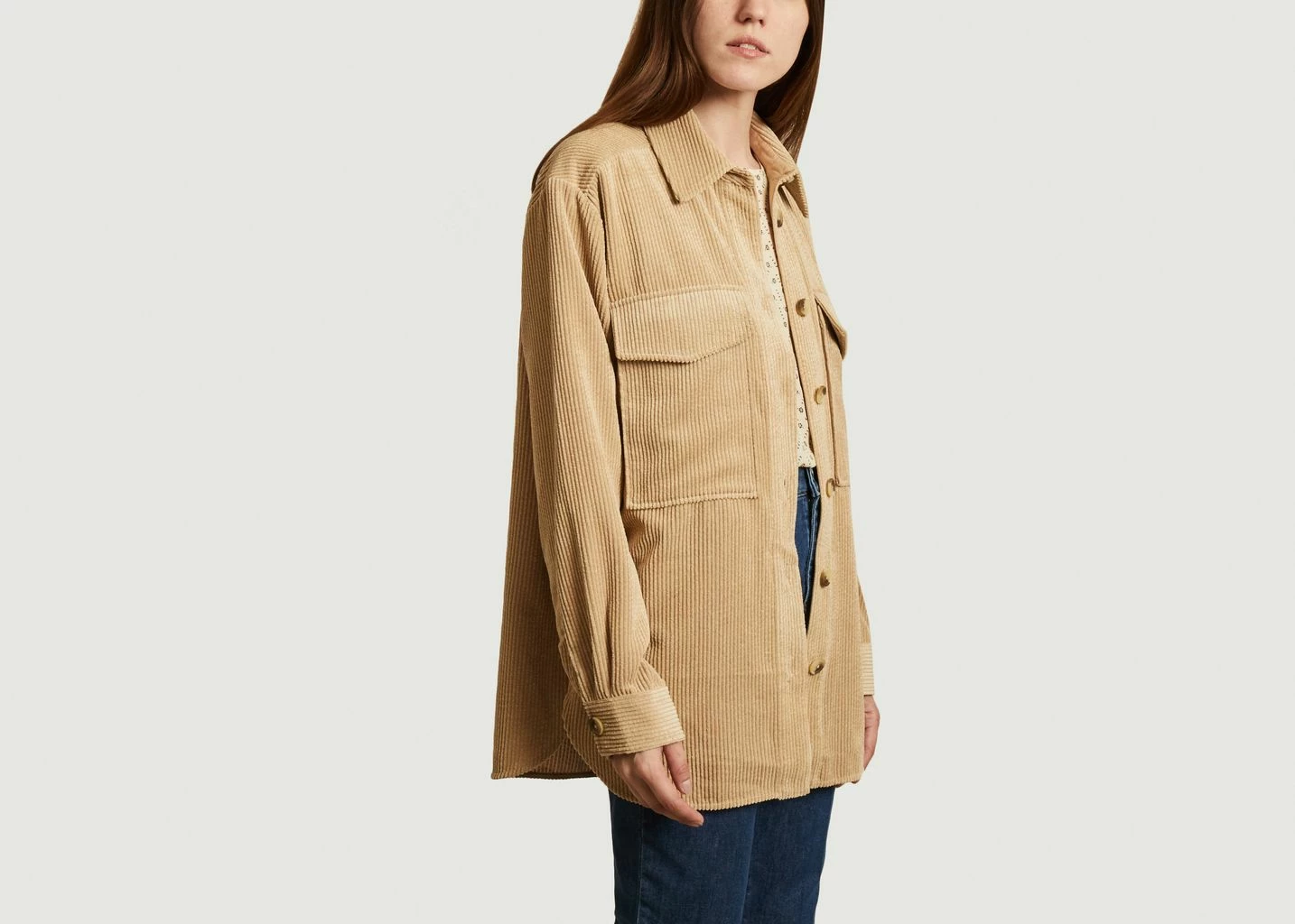 Second Female Boya Velvet Over Shirt