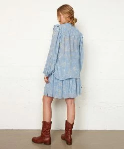 Second Female Ashley Blue Aster Shirt