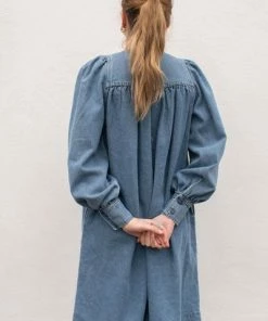 Second Female Jeanie New Denim Blue Dress