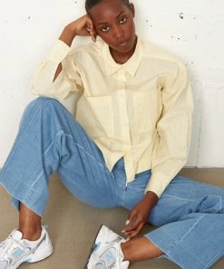 Second Female Ingrid Wide Leg Jeans - Denim Blue