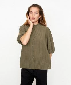 Second Female Tara Stone Green Shirt