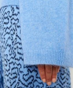 Second Female Brook Cornflower Blue Wide Sleeve Knit