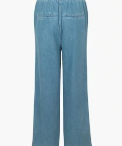 Second Female Ingrid Trousers Light Blue Denim
