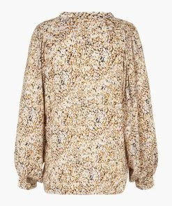 Second Female Golden Brown Lotus Blouse