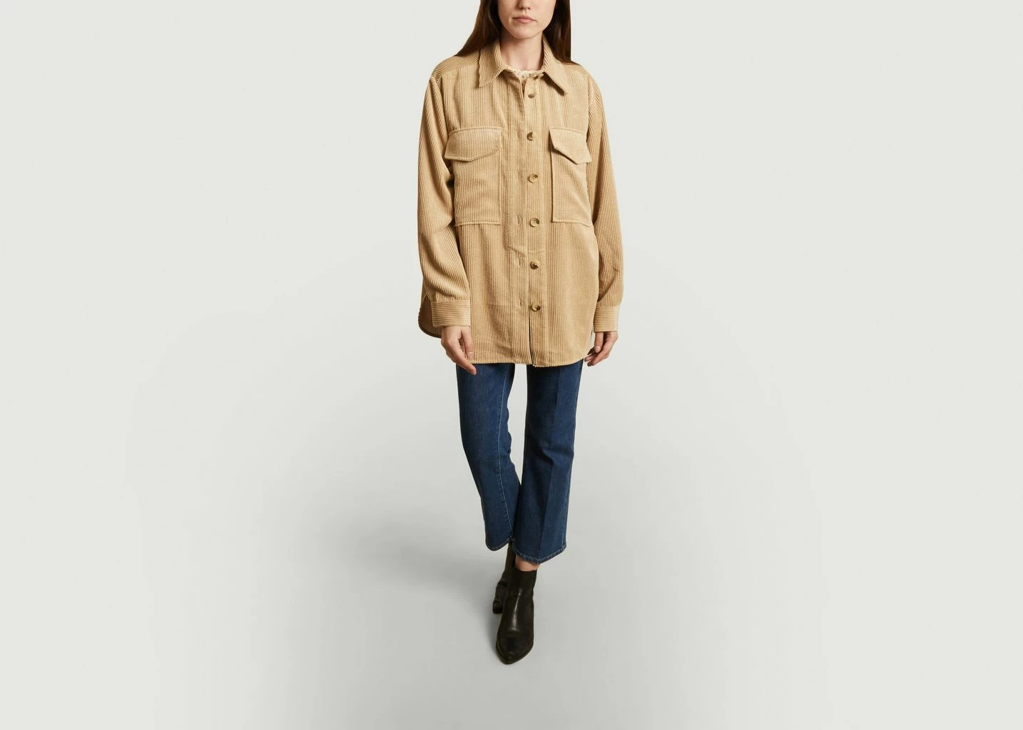 Second Female Boya Velvet Over Shirt