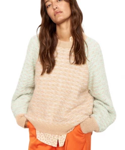 Second Female Gudrune O-Neck Knit - Wheat