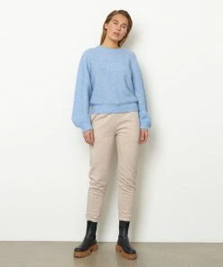 Second Female Brook Chambray Blue Reverse Drop Shoulder Jumper