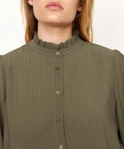 Second Female Tara Stone Green Shirt