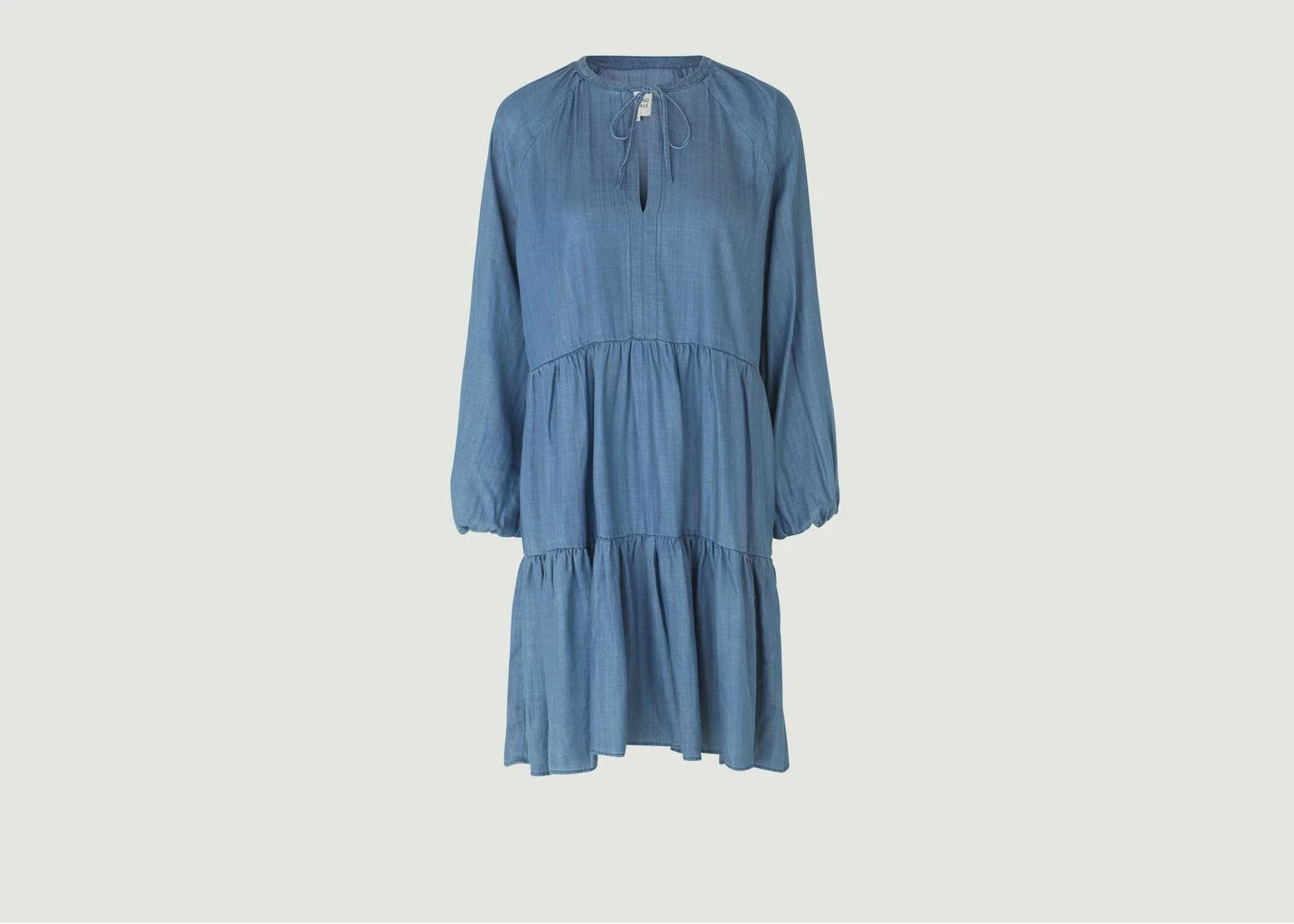 Second Female Blue Lilla Dress With Denim Effect