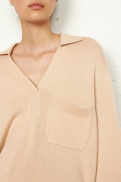 Second Female Dicentra Biscotti Knit V-neck Sweater