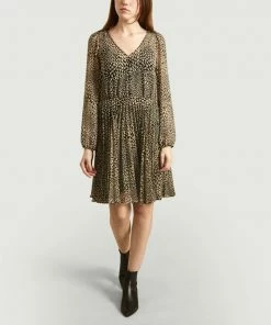 Second Female Black Real Short Dress