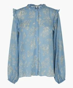 Second Female Ashley Blue Aster Shirt