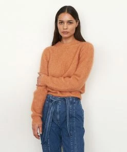 Second Female Brooky Toasted Nut Puff O-neck Knit