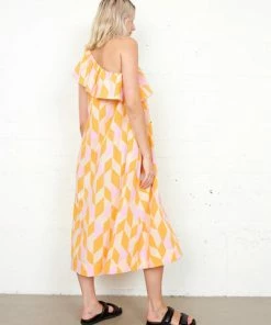 Second Female Dorit One Shoulder Dress Marigold