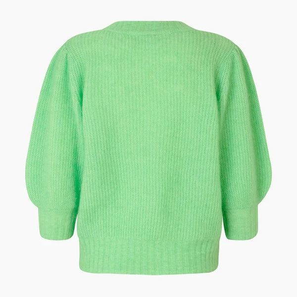 Second Female Brooky Absinthe Green Knit Puff Ss