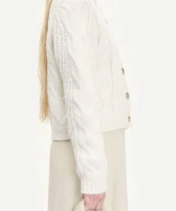 Second Female Samsoe Samsoe Molli Whisper White Cardigan