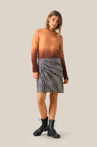 Second Female Brook Knit In Burnt Orange