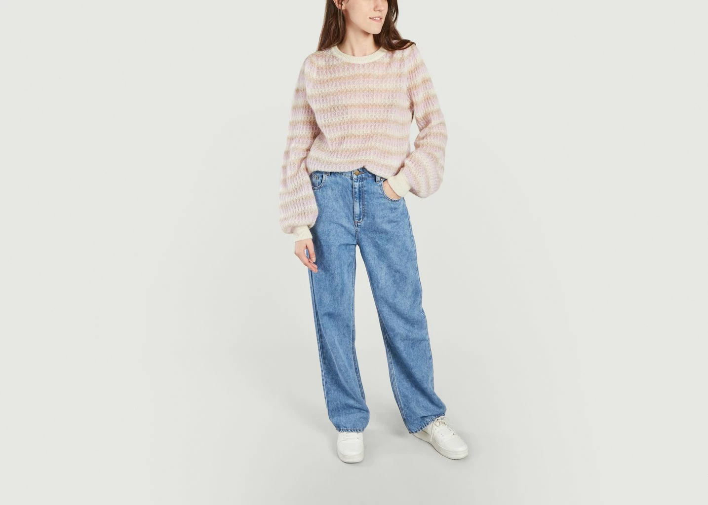 Second Female Yolan Striped Knit Sweater